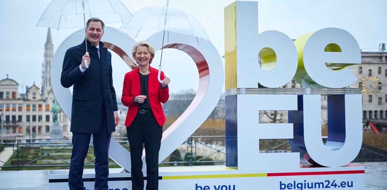 Alexander De Croo and Ursula von der Leyen 