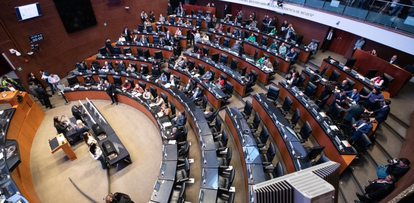 Mexico City, Mexico October 12 2024. Session of the Senate where, through a raffle, positions in the judiciary were randomly defined for popular election.