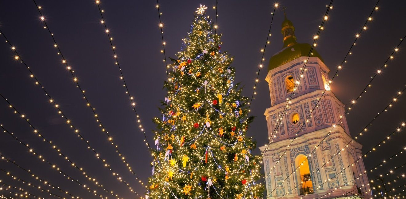 Christmas tree in Kyiv