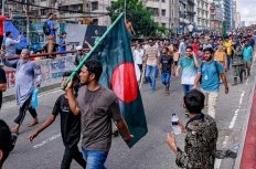 Pro-democracy protest in Bangladesh