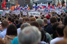 Protest rally of the Russian opposition demanding to allow independent candidates for the elections, 2019