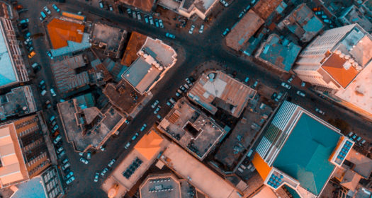 Dar es Salaam aerial city scape