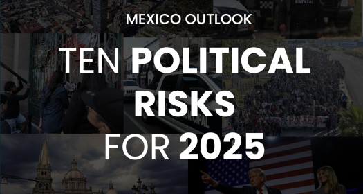 Screenshot of Integralia Report Cover - Ten Political Risks for 2025 for Mexico