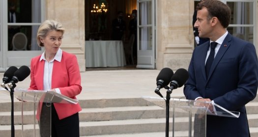 Ursula Von der Leyen and Macron