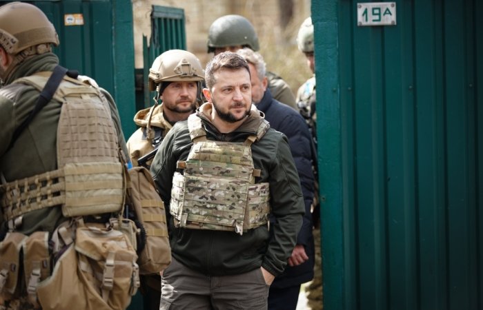 Volodymyr Zelenskyy visit Bucha