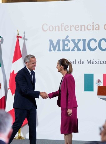 Canadian Prime Minister Mark Carney and Mexican President Claudia Sheinbaum