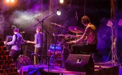 Band playing in Odesa