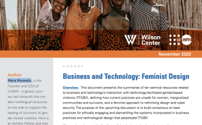 Technology-facilitated Gender-based Violence: Feminist Design cover 