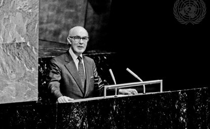 Ambassador Alfonso Garcia Robles at the UNGA, 1974