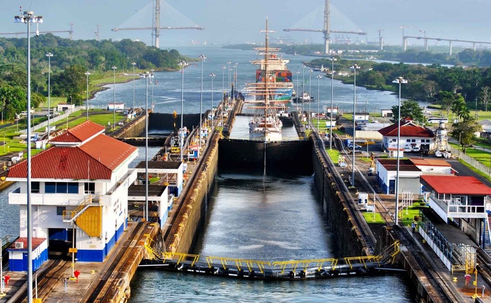 View of the Panama Canal