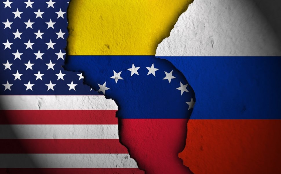 USA Venezuela russia flag graphic