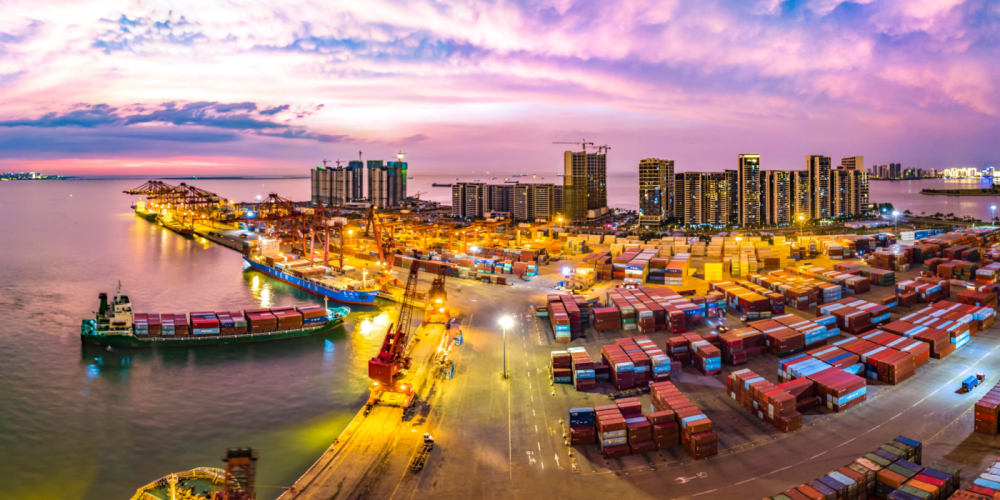 Port in Haikou, Hainan, China