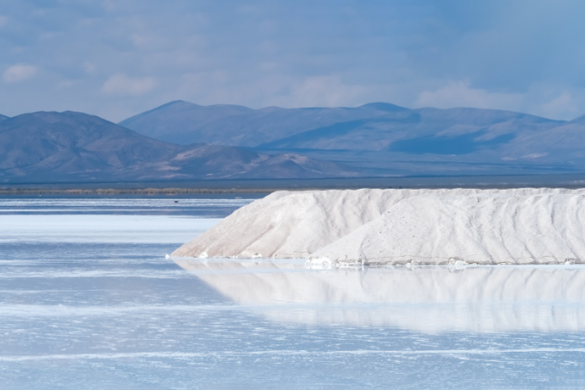 Salinas Grandes, a large salt flat in Jujuy and Salta, Argentina