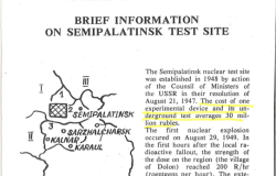 Nevada-Semipalatinsk Movement, 'Brief Information on Semipalatinsk Test Site'